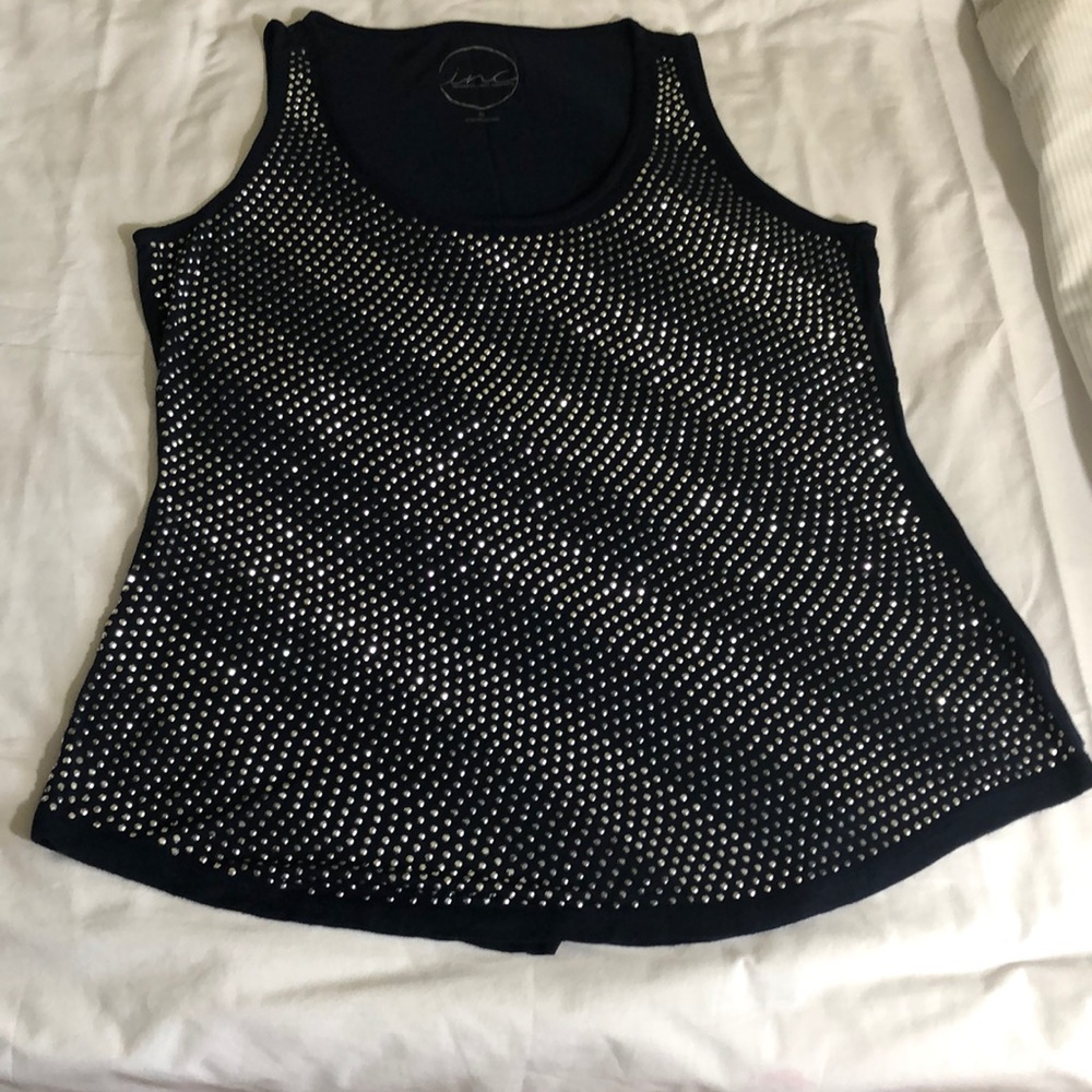 INC International Concepts‎ blue tank top  Sz  M.